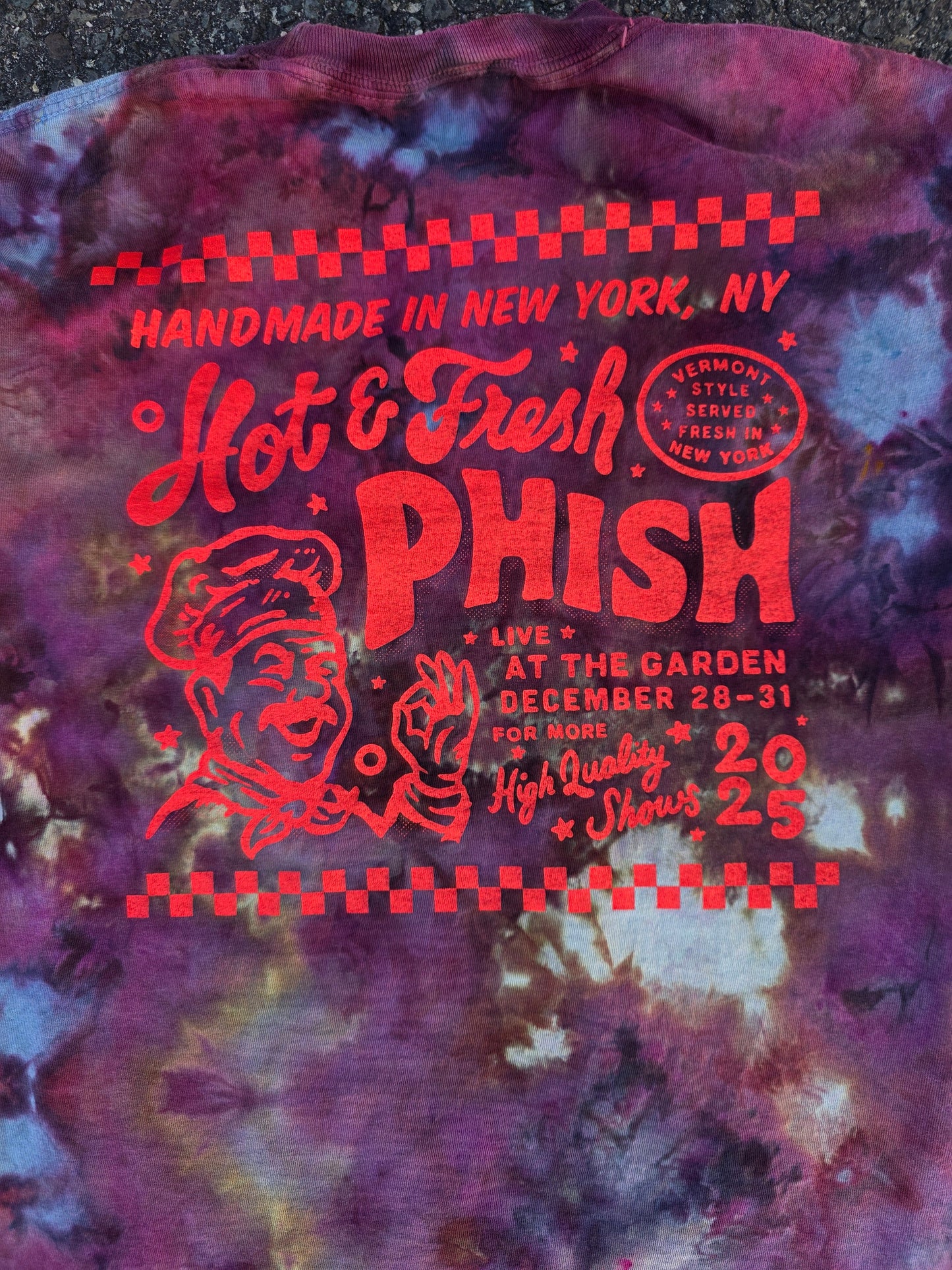 Unisex Official Phish tie dyed tees