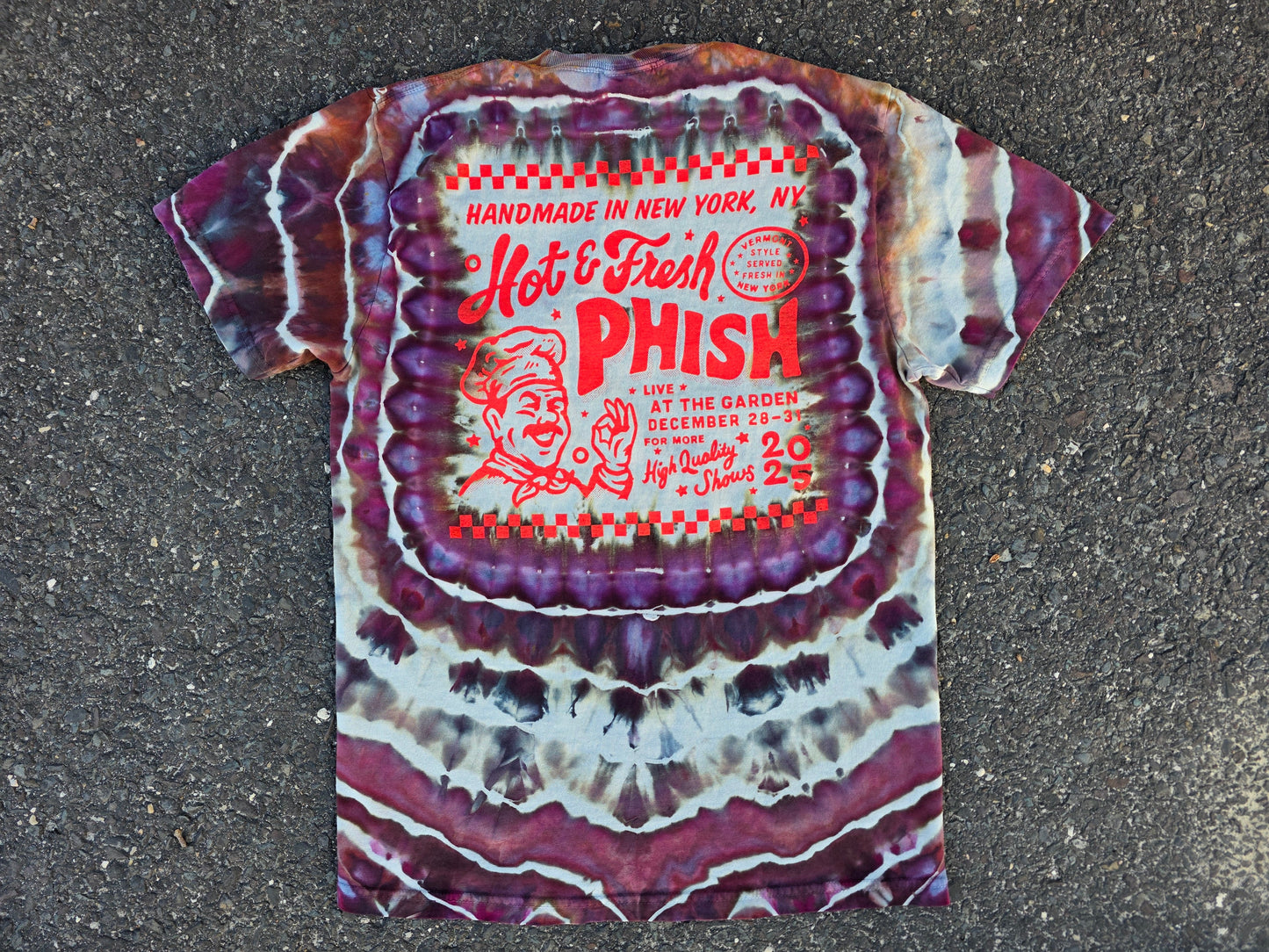 Unisex Official Phish tie dyed tees