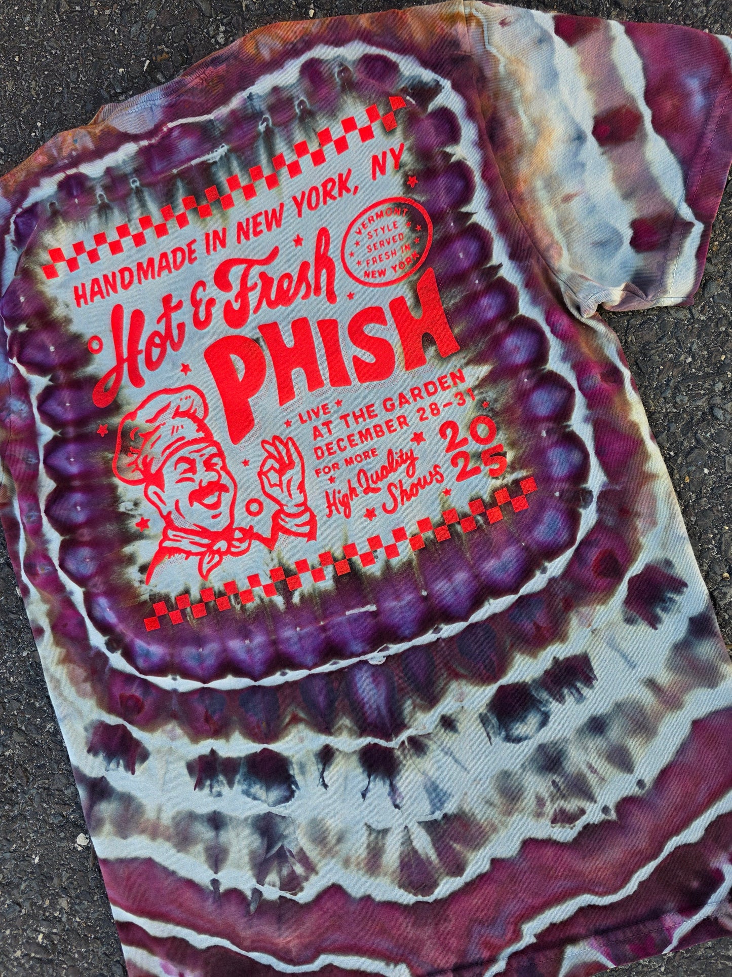 Unisex Official Phish tie dyed tees