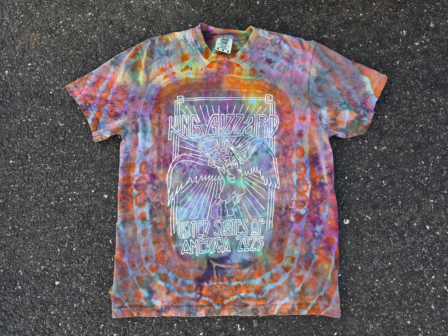 Gizz Double Exposure Dyed Grim Reaper tees (Medium and Large)