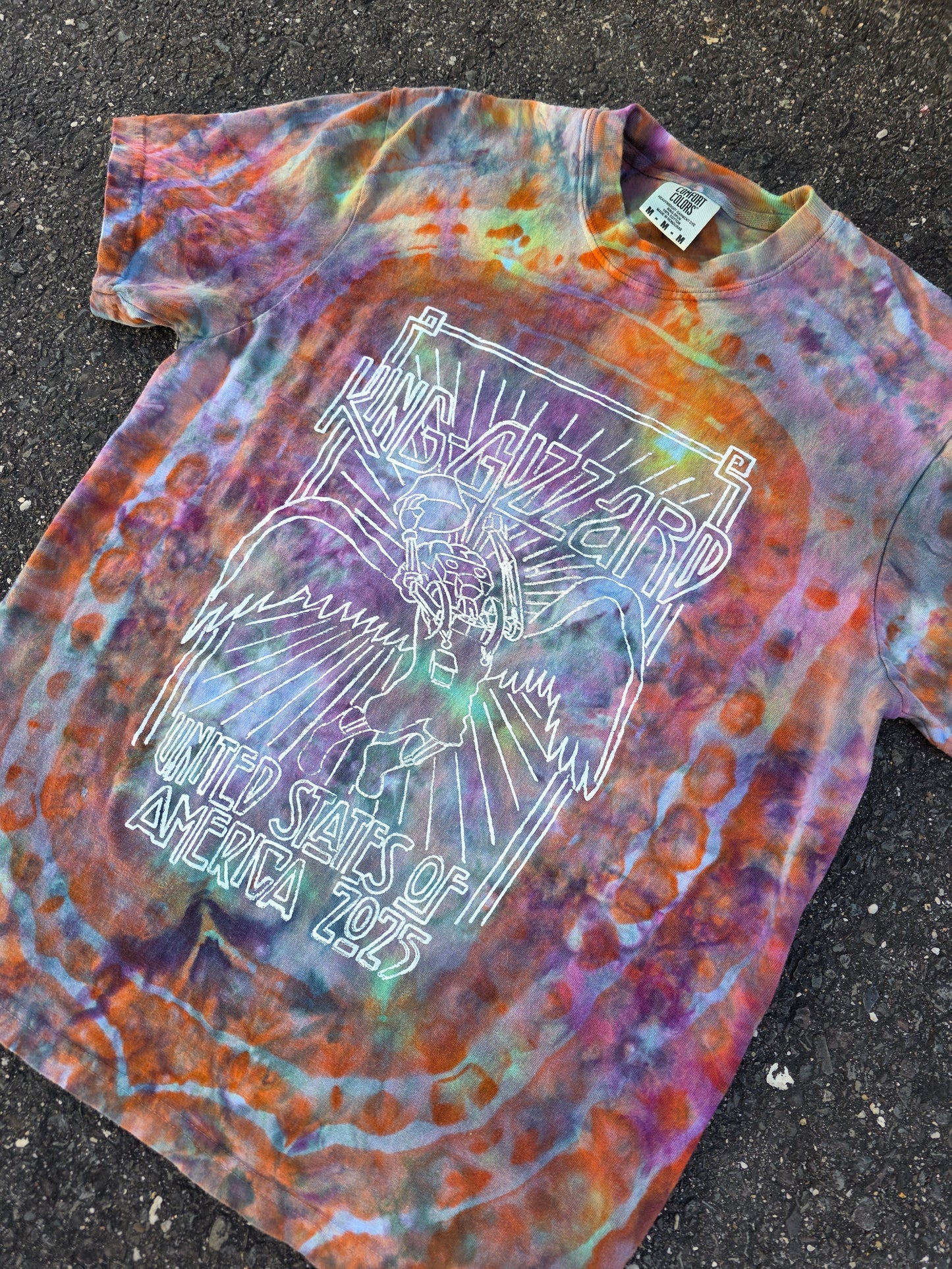 Gizz Double Exposure Dyed Grim Reaper tees (Medium and Large)