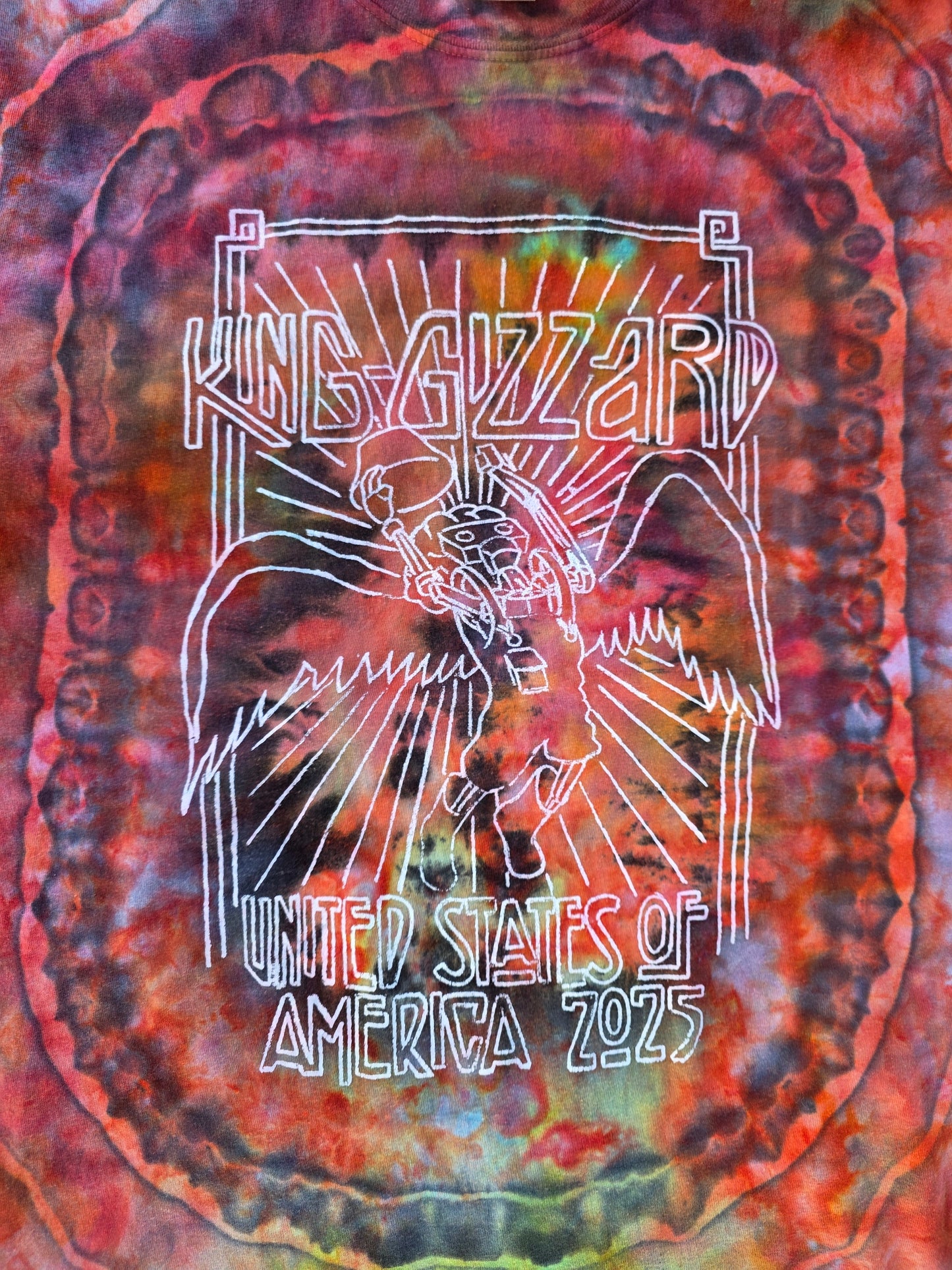 Gizz Double Exposure Dyed Grim Reaper tees (Medium and Large)