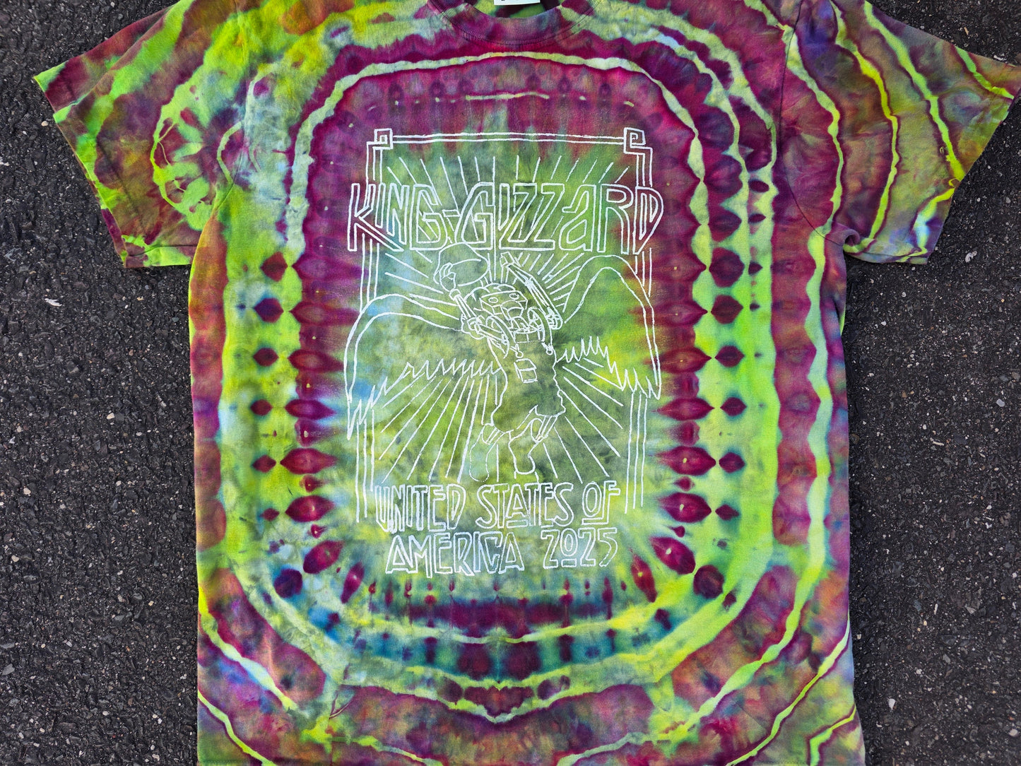 Gizz Double Exposure Dyed Grim Reaper tees (Medium and Large)
