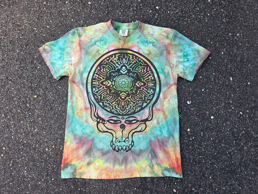 Medium KGLW/Dead Gator Stealie tie dye