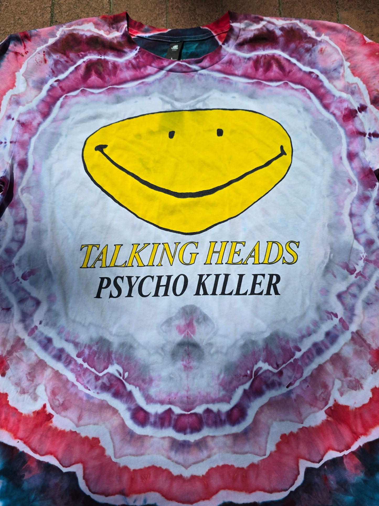 Official Talking Heads tee, Psycho Killer, size Large