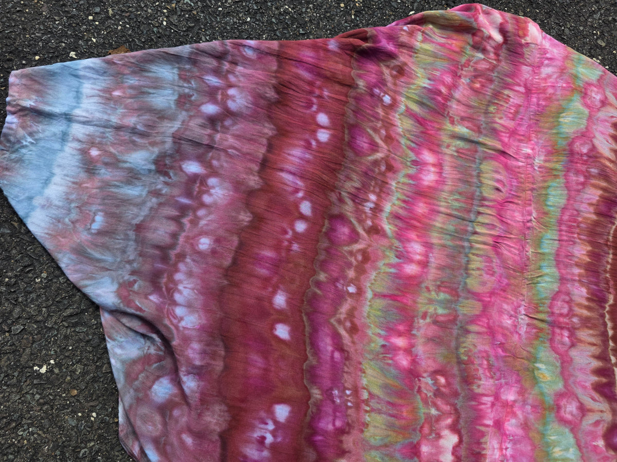 Butterfly Wing shawl - Pink/Purple