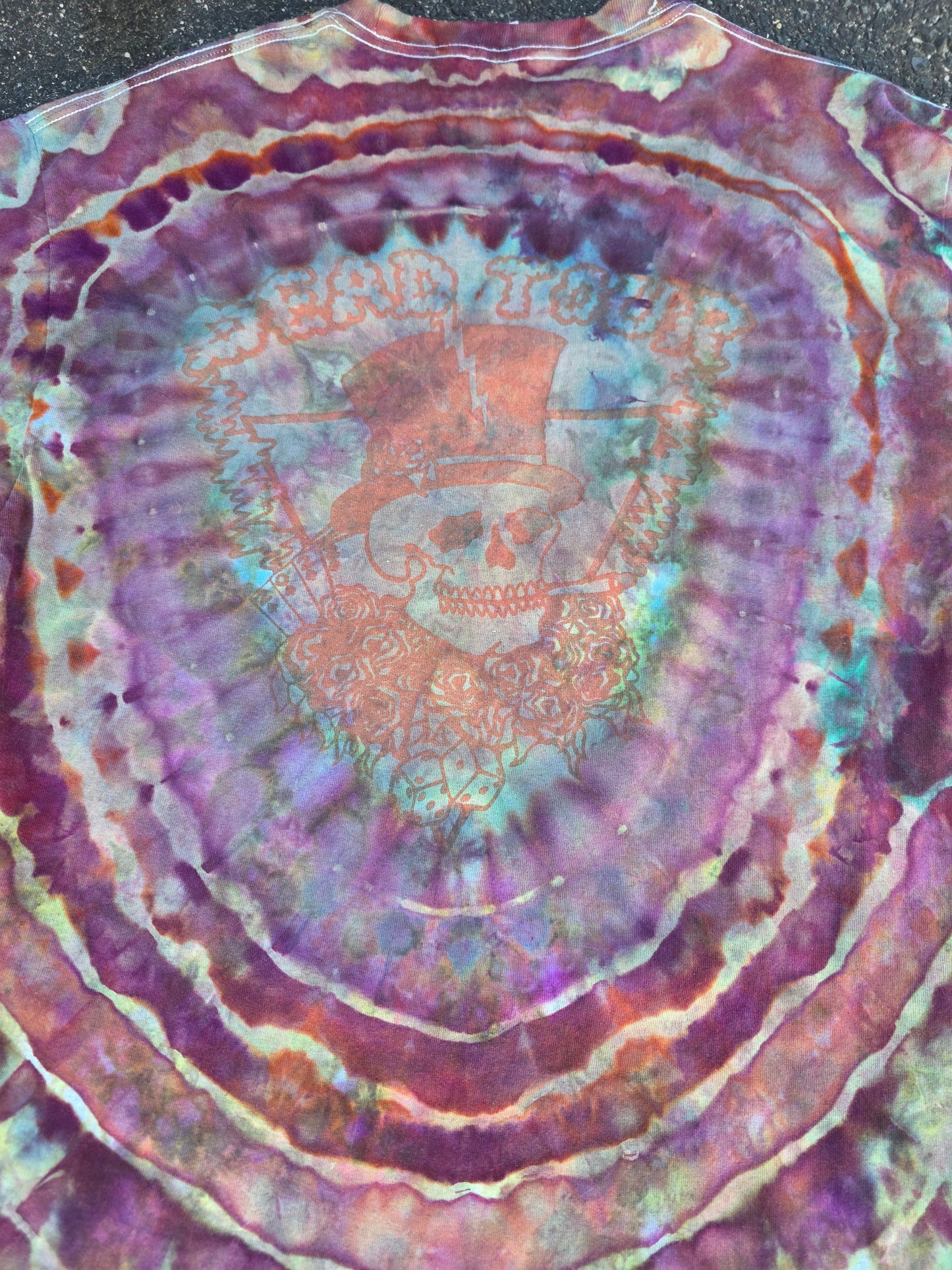 Snakebootz Double Exposure Dyed Psychedelic State tee (Large)