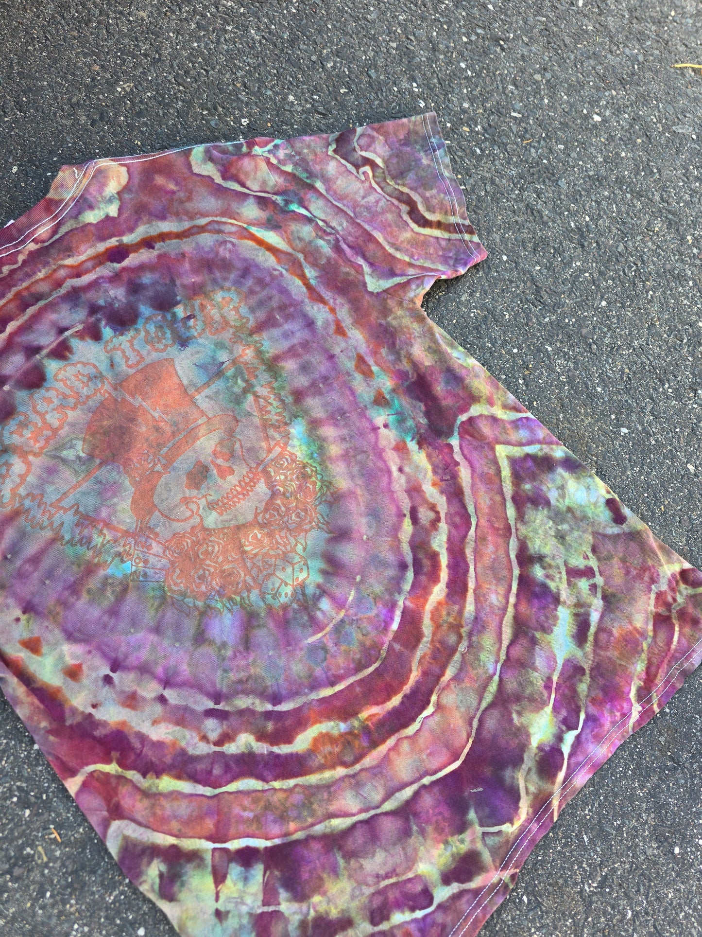 Snakebootz Double Exposure Dyed Psychedelic State tee (Large)