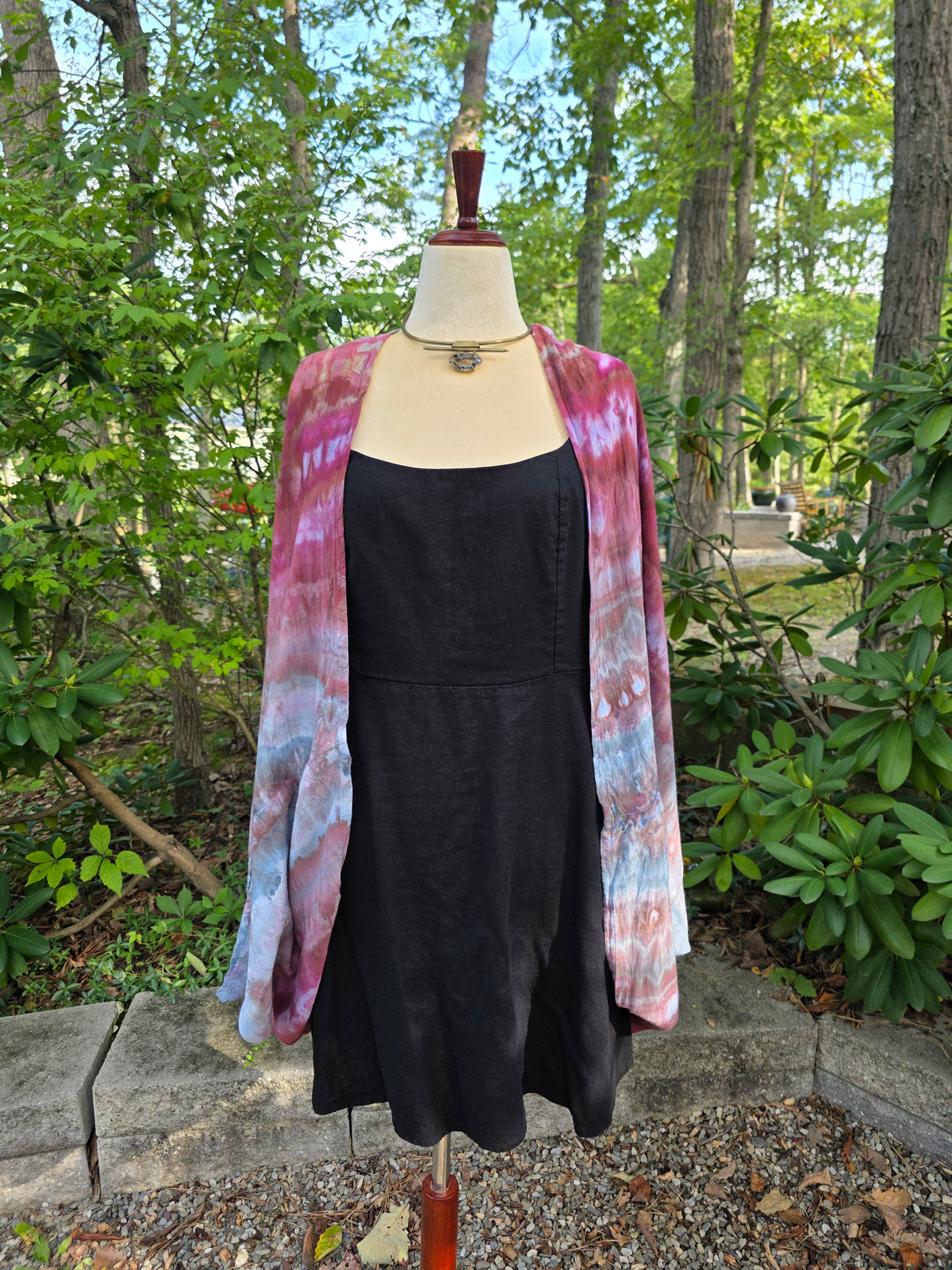 Butterfly Wing shawl - Pink/Purple