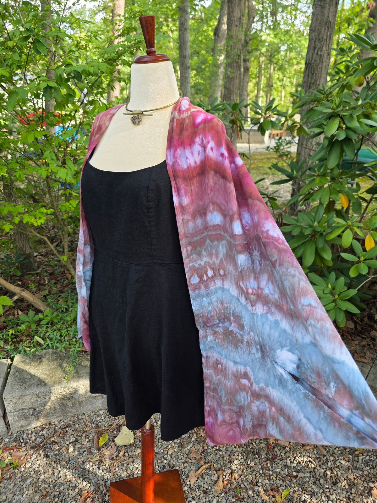 Butterfly Wing shawl - Pink/Purple