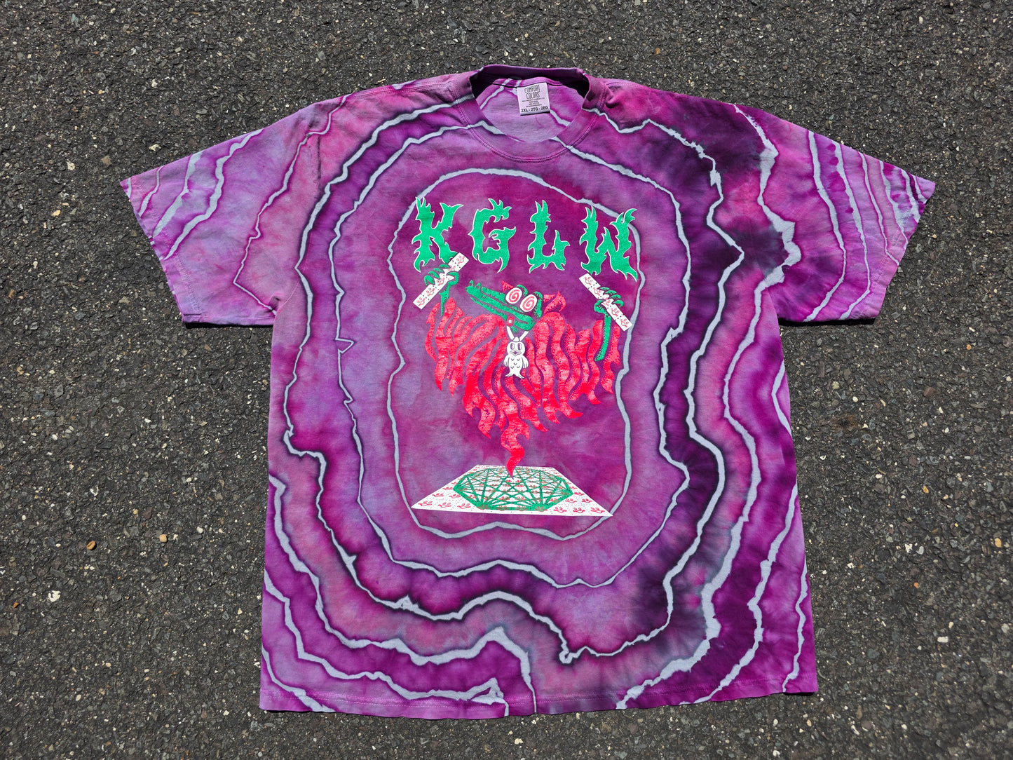 2X KGLW Tab Geode Dyed tee
