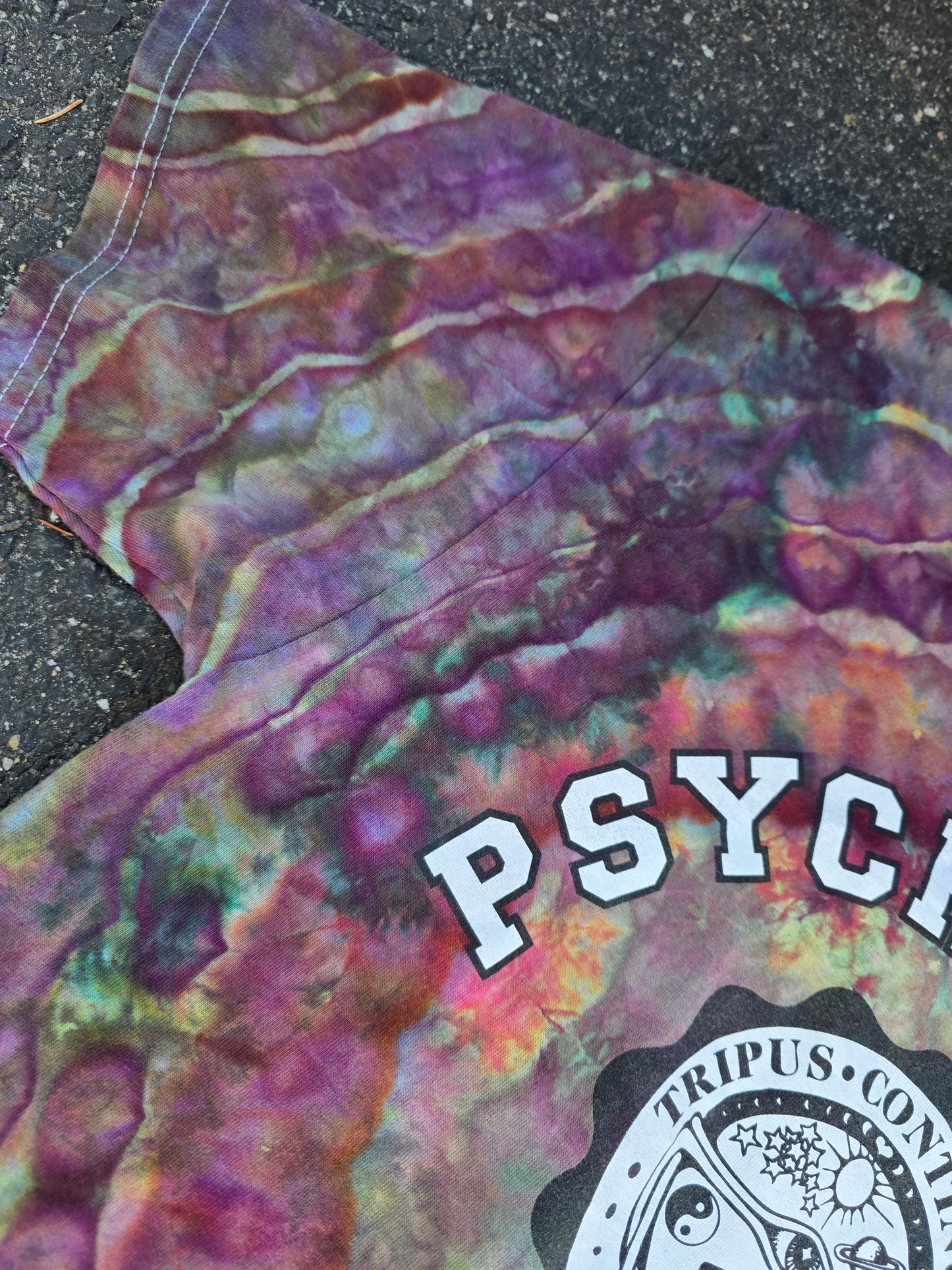 Snakebootz Double Exposure Dyed Psychedelic State tee (Large)