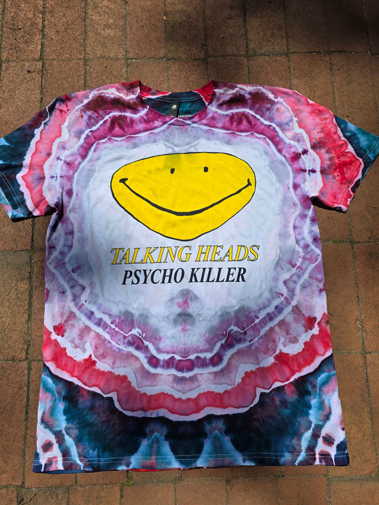 Official Talking Heads tee, Psycho Killer, size Large
