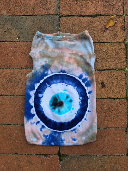 Evil Eye Dog Shirt (labeled xl, fits like a medium)