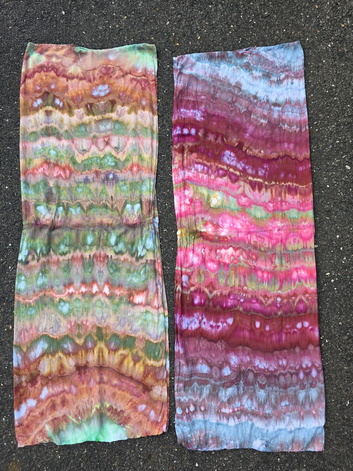 Butterfly Wing shawl - Pink/Purple