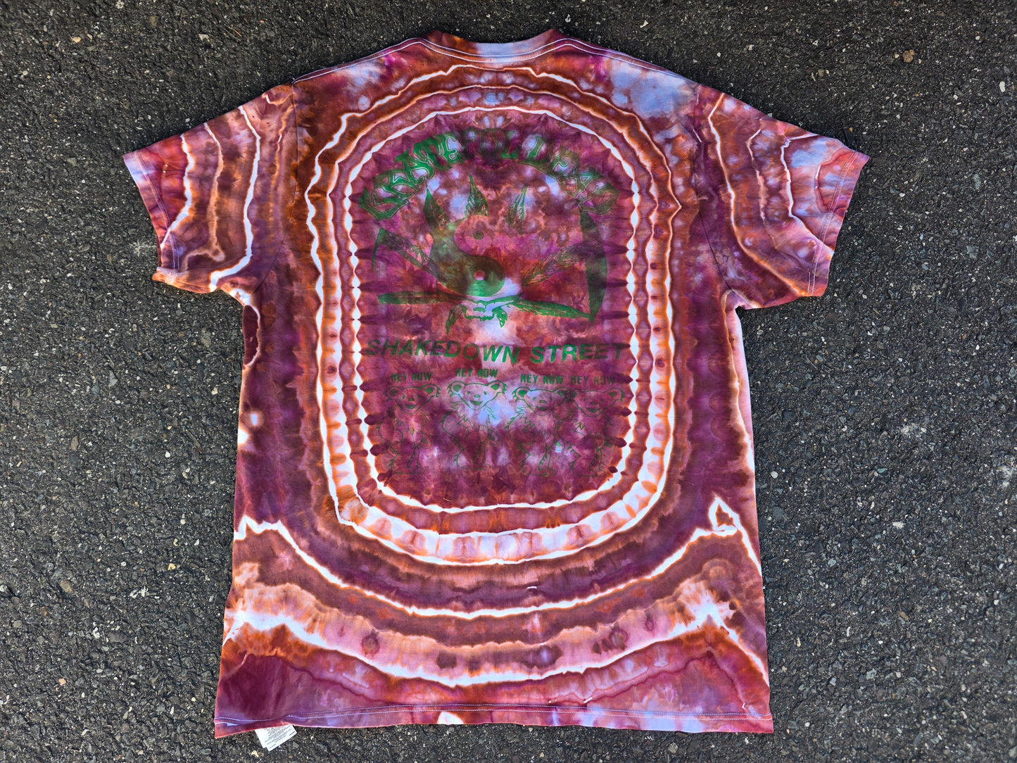 Large Upcycled SnakebootzVTG Brooks Brothers v-neck Tee