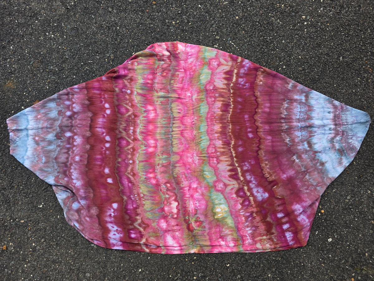 Butterfly Wing shawl - Pink/Purple