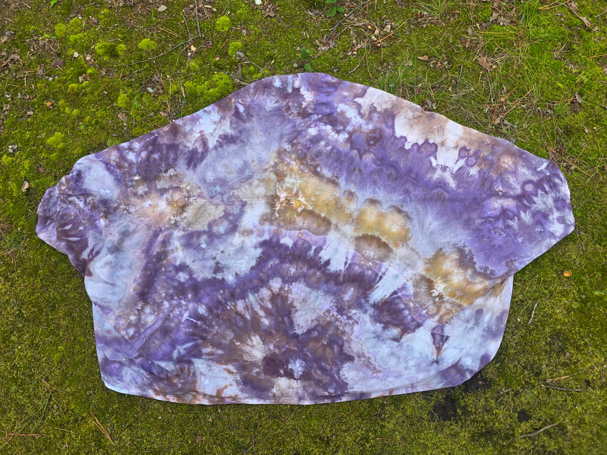 Autumn Days Geode Shawl in purple/biege (one size)