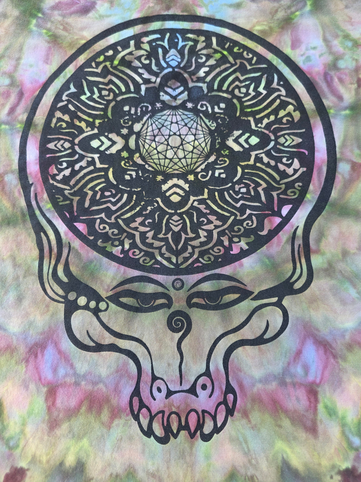 Large KGLW/Dead Gator Stealie tie dye