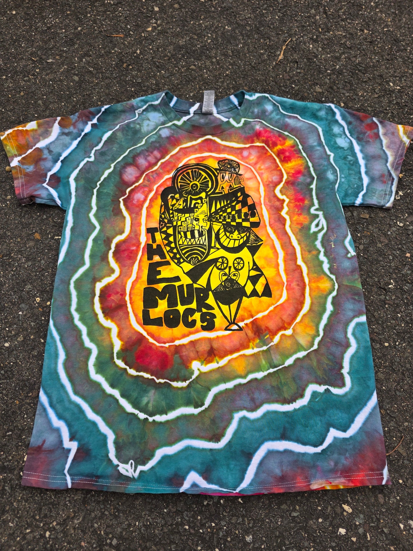 Medium tie dyed The Murlocs tee