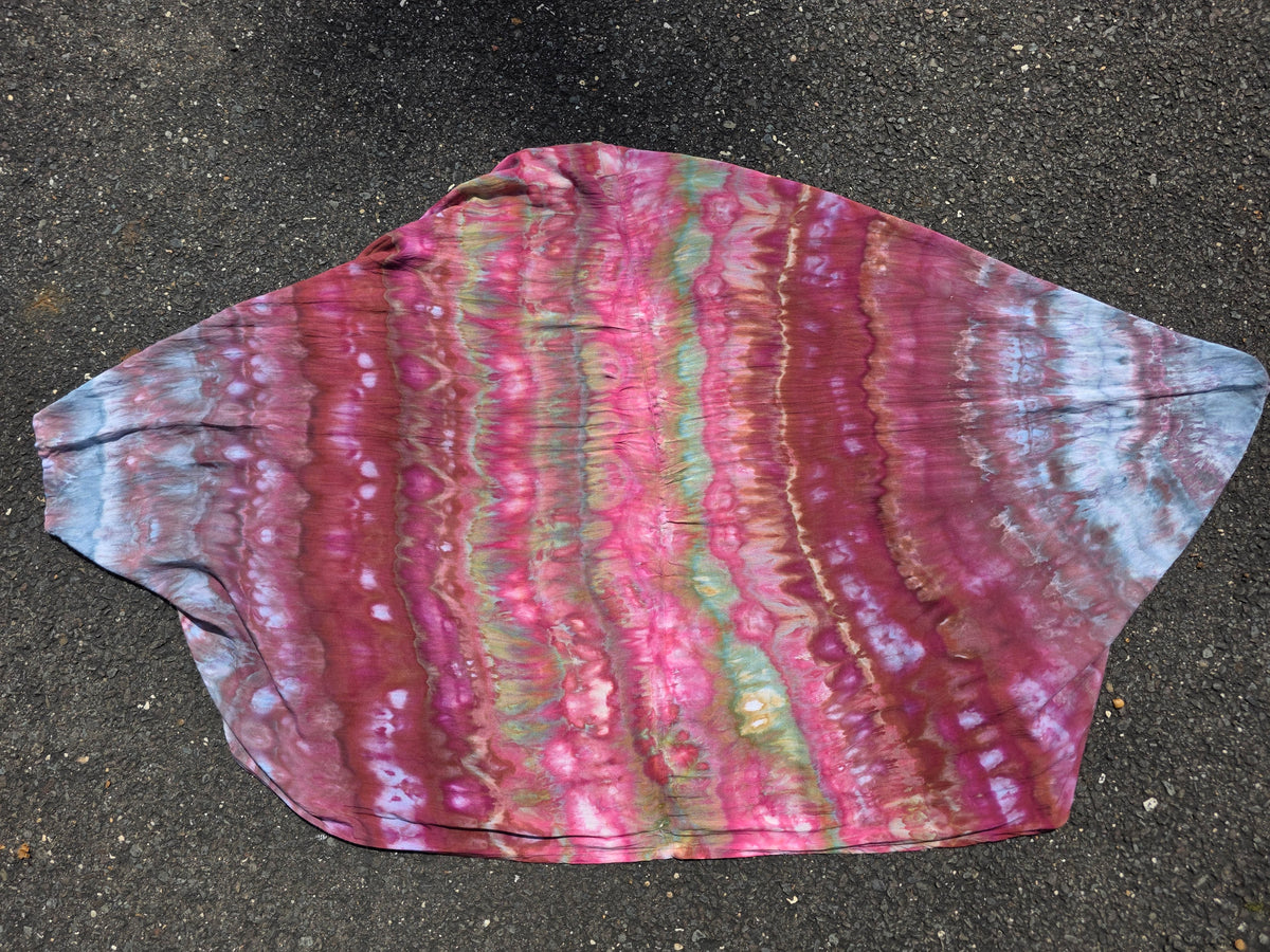 Butterfly Wing shawl - Pink/Purple