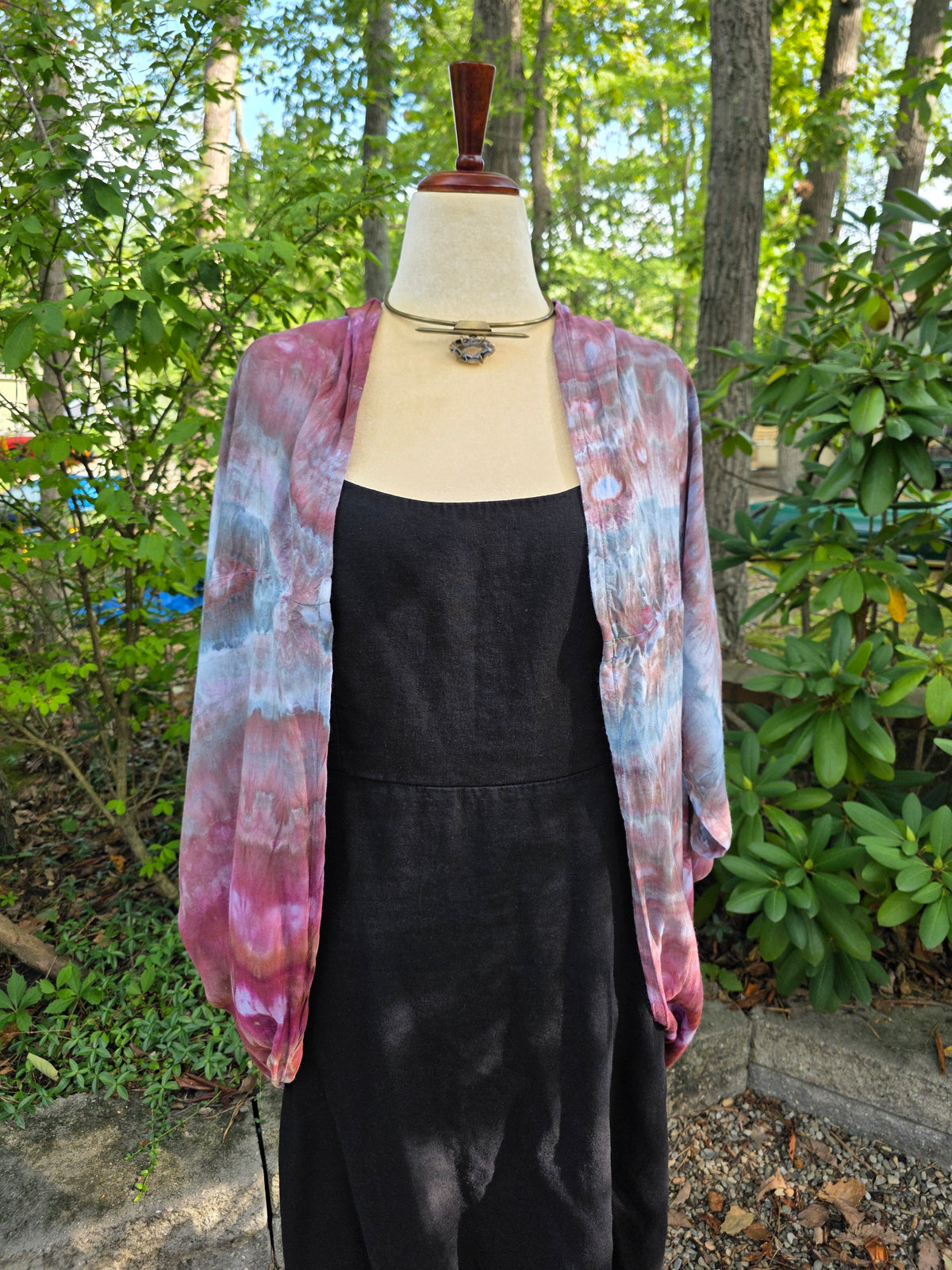 Butterfly Wing shawl - Pink/Purple