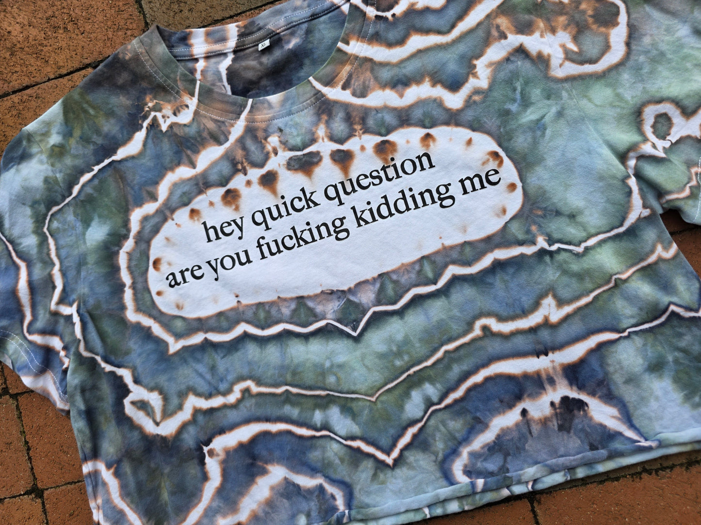 XL F*cking Kidding Crop (fits small)